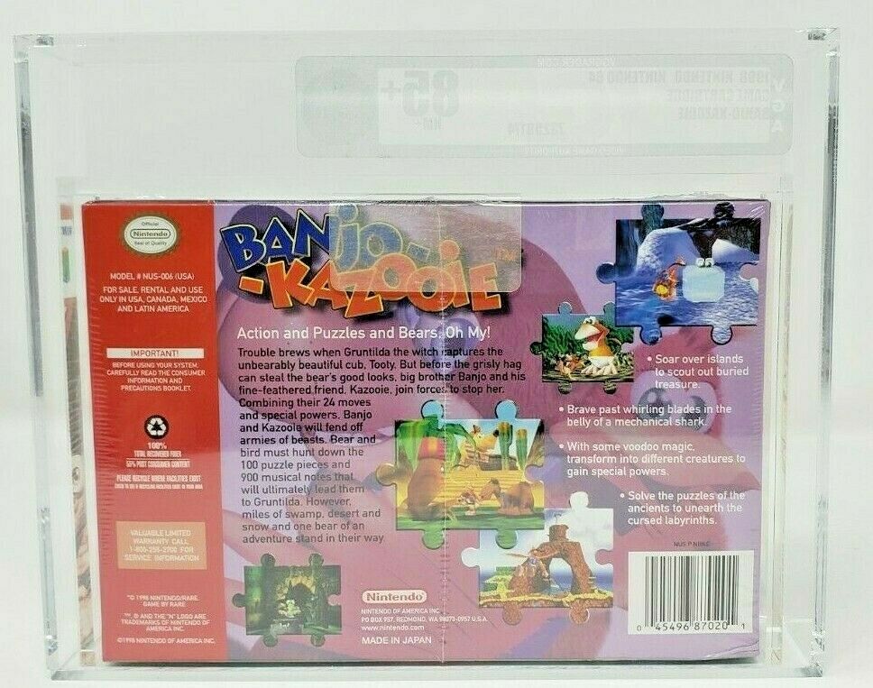 Banjo Kazooie 64 Nintendo N64 New Sealed MINT VGA WATA *rArE